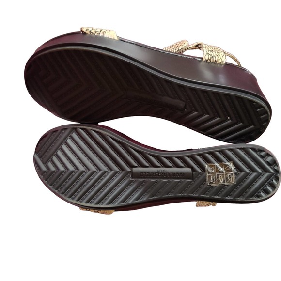 Karl Lagerfeld Paris, Platform Wedge, Snakeskin, - Picture 4 of 5